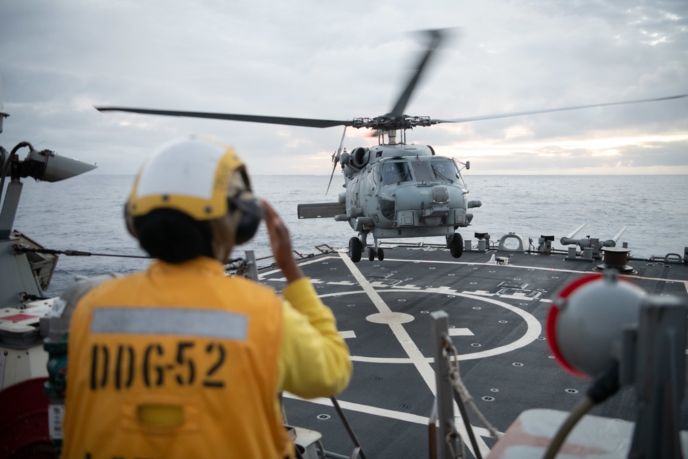 USS BARRY HELICOPTER OPERATIONS