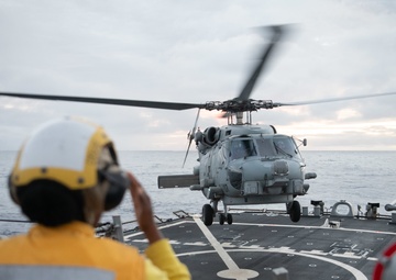 USS BARRY HELICOPTER OPERATIONS