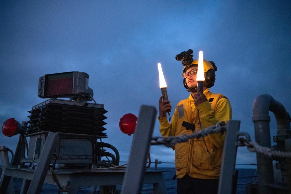 USS Barry Flight Deck Operations