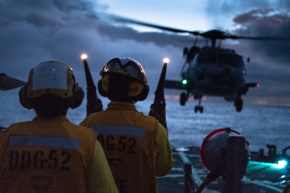 USS BARRY Helicopter Operations