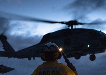 USS Barry Flight Deck Operations