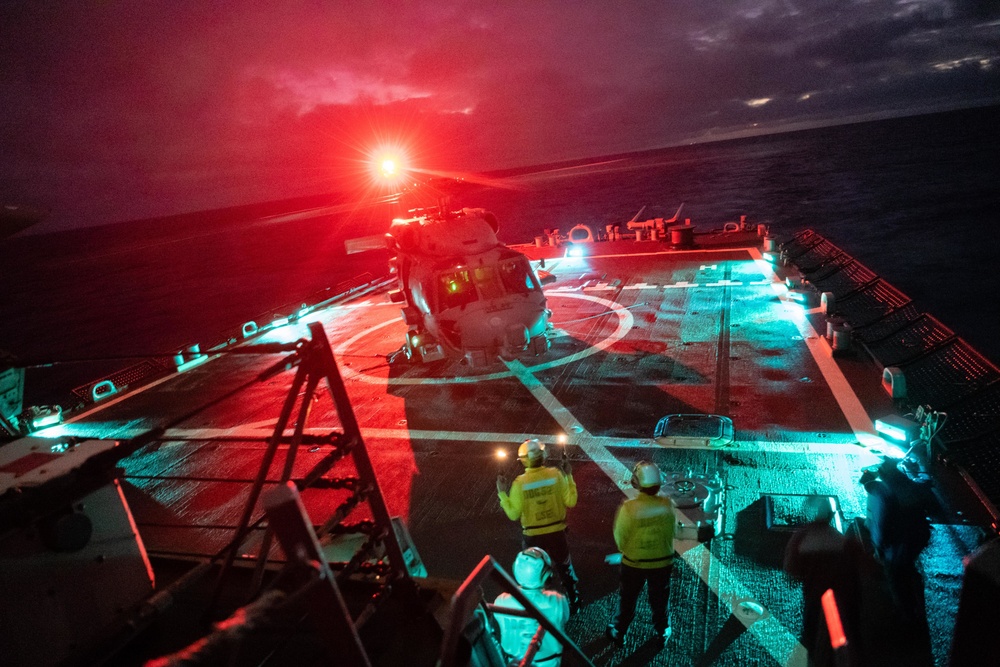 USS Barry Helicopter Operations