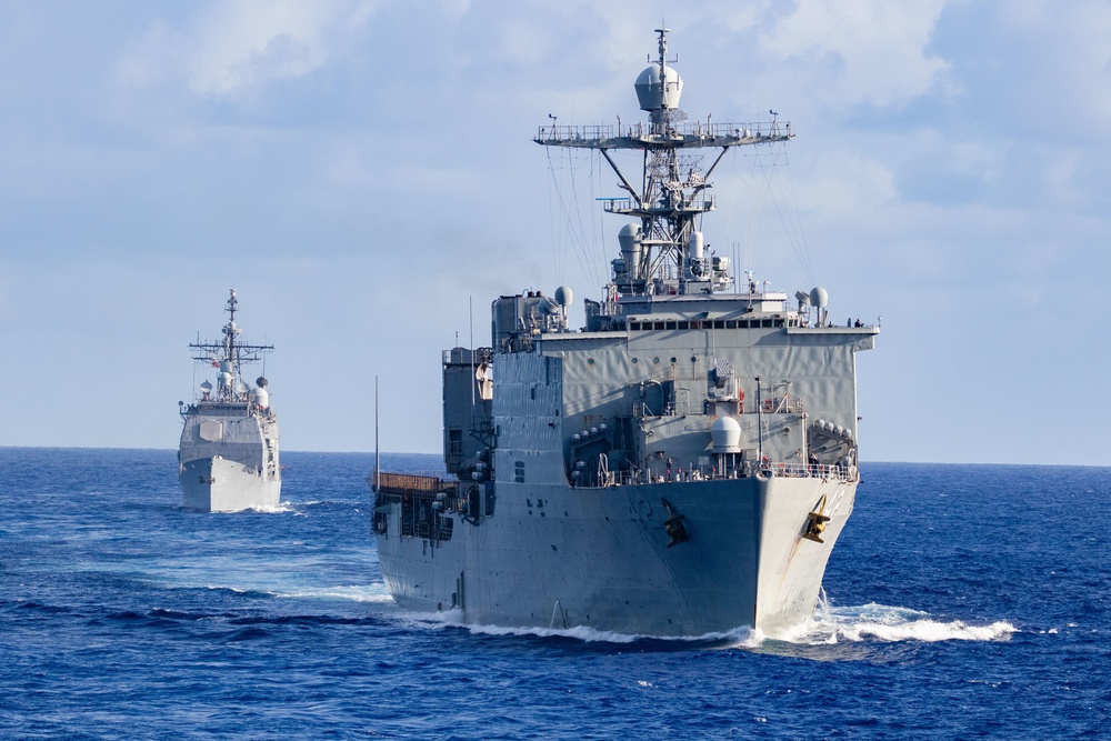 USS Germantown and USS Antietam Underway