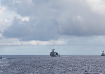 USS Shiloh, USS Germantown, USS Mustin, and USS Antietam Underway