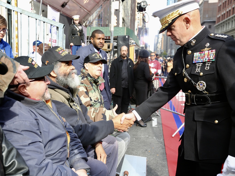 Commandant Attends Veterans Day Parade