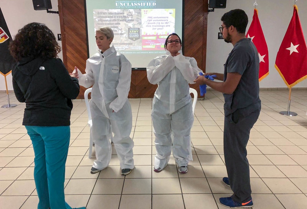 Medical students help PRNG on passenger screening mission