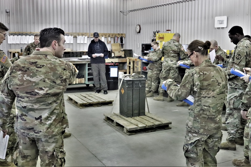 89B students complete ammunition inspection training at Fort McCoy ASP