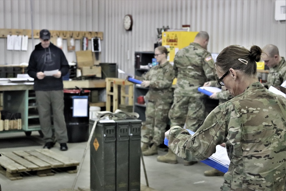 89B students complete ammunition inspection training at Fort McCoy ASP