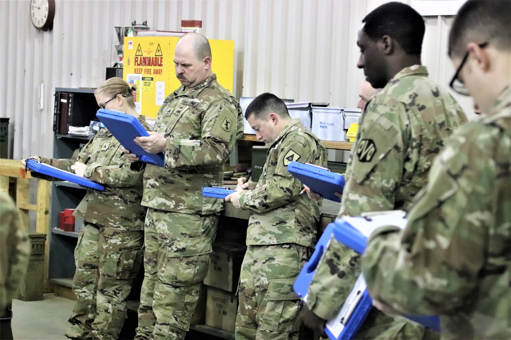 89B students complete ammunition inspection training at Fort McCoy ASP