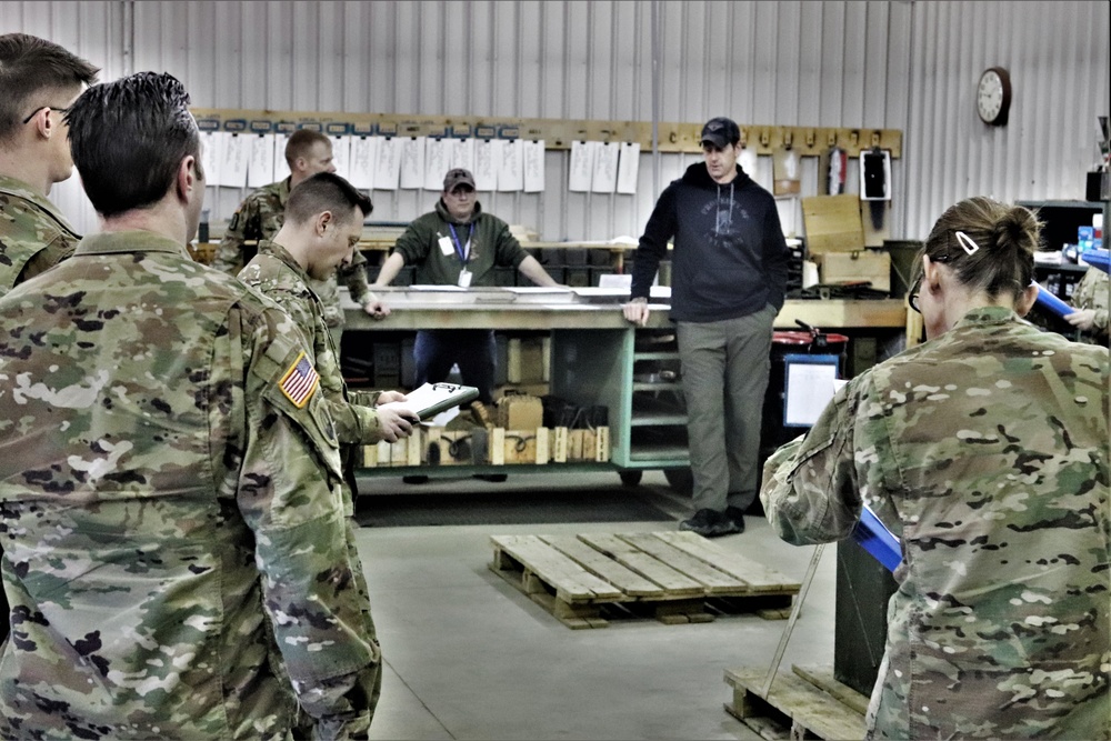 89B students complete ammunition inspection training at Fort McCoy ASP