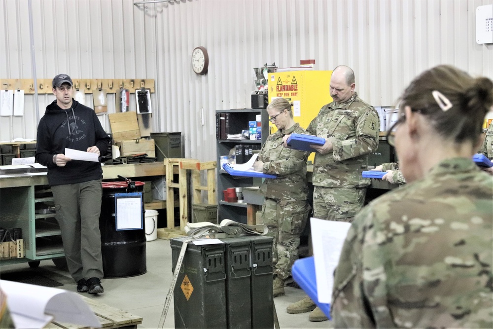 89B students complete ammunition inspection training at Fort McCoy ASP