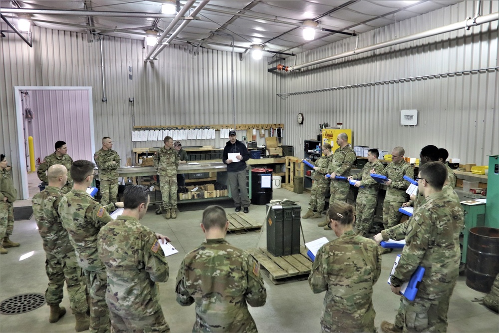 89B students complete ammunition inspection training at Fort McCoy ASP