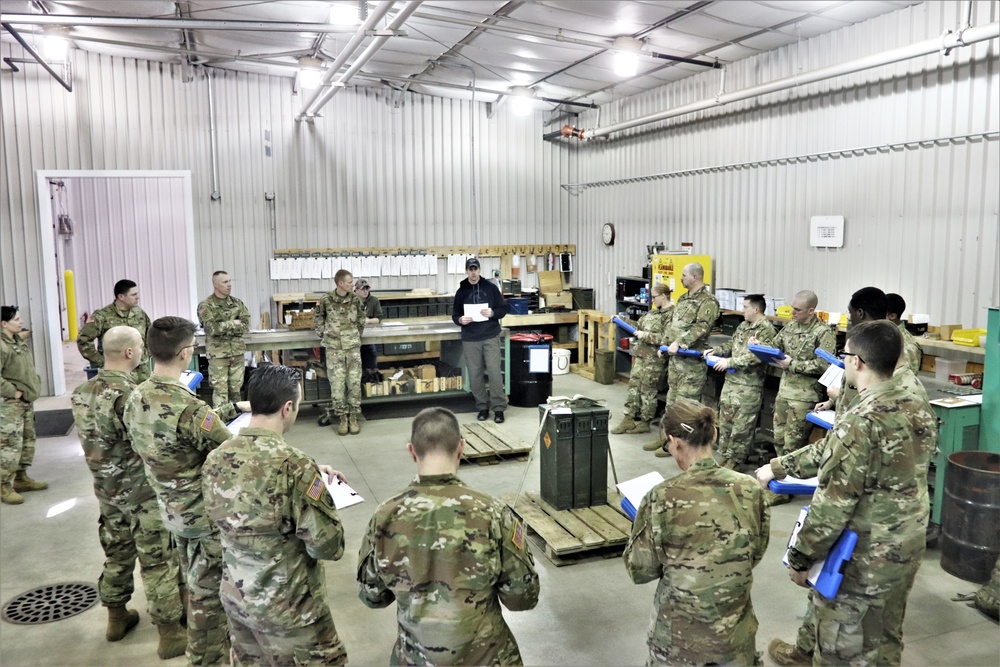 89B students complete ammunition inspection training at Fort McCoy ASP