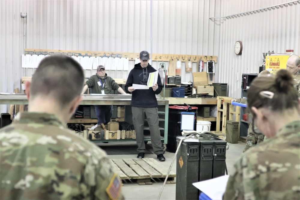 89B students complete ammunition inspection training at Fort McCoy ASP