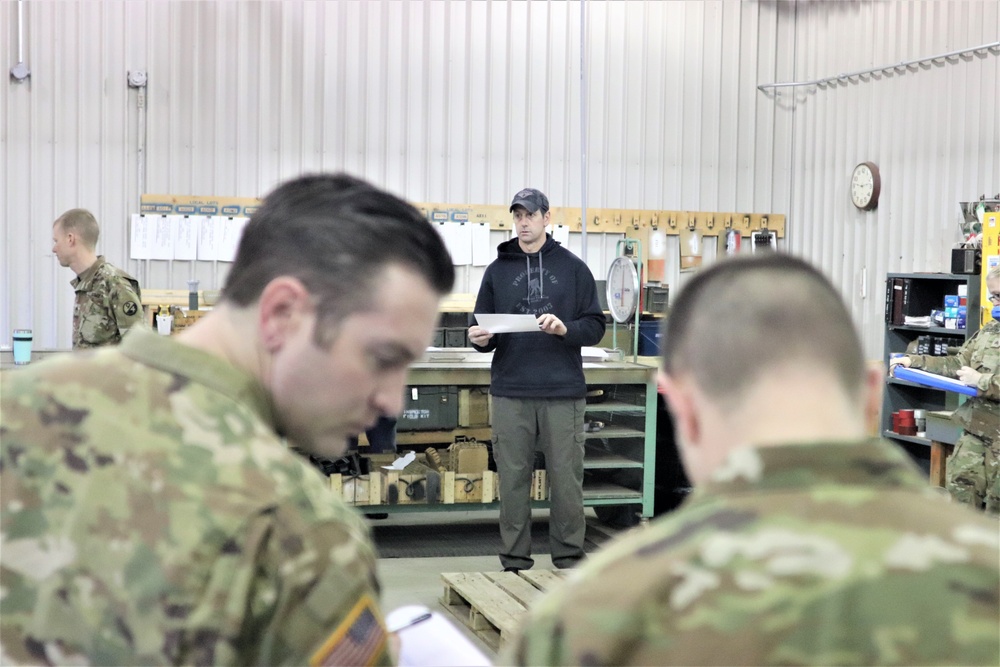 89B students complete ammunition inspection training at Fort McCoy ASP