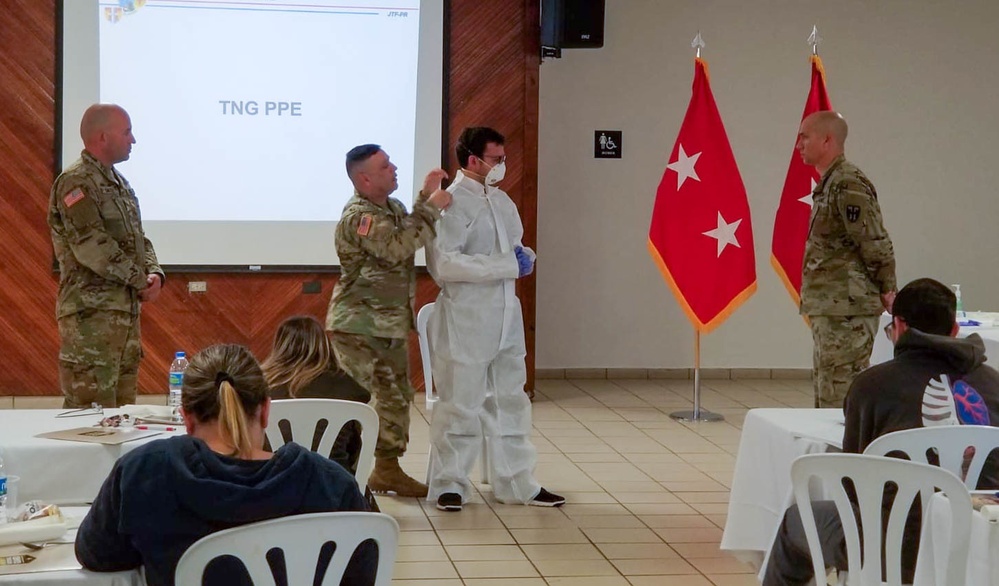 Medical students help PRNG on passenger screening mission