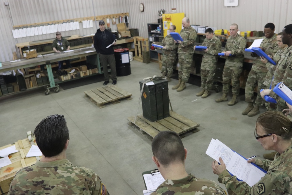 89B students complete ammunition inspection training at Fort McCoy ASP