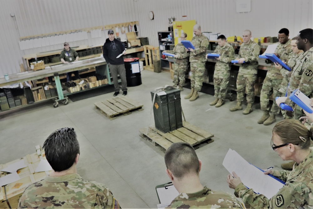 89B students complete ammunition inspection training at Fort McCoy ASP