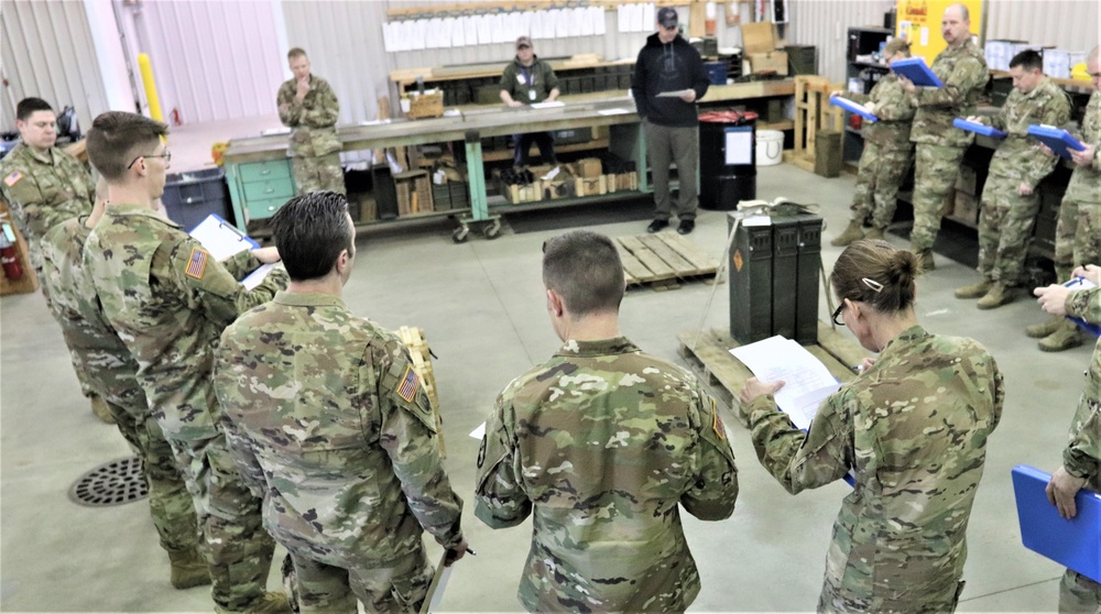 89B students complete ammunition inspection training at Fort McCoy ASP