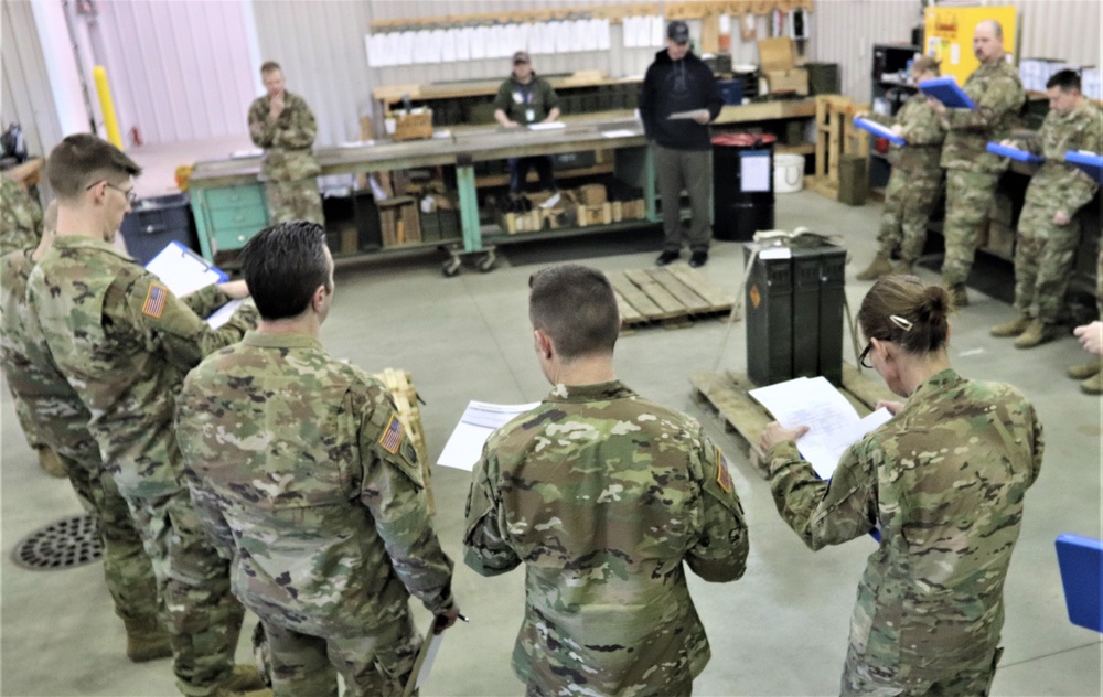 89B students complete ammunition inspection training at Fort McCoy ASP