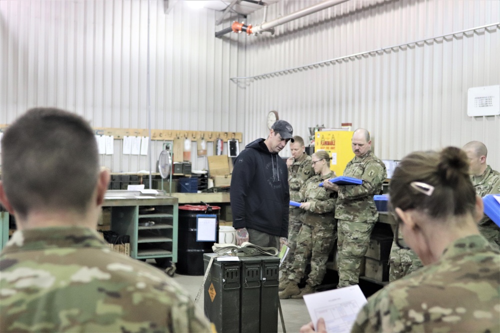 89B students complete ammunition inspection training at Fort McCoy ASP