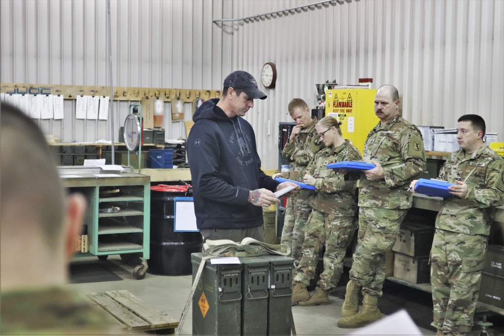 89B students complete ammunition inspection training at Fort McCoy ASP