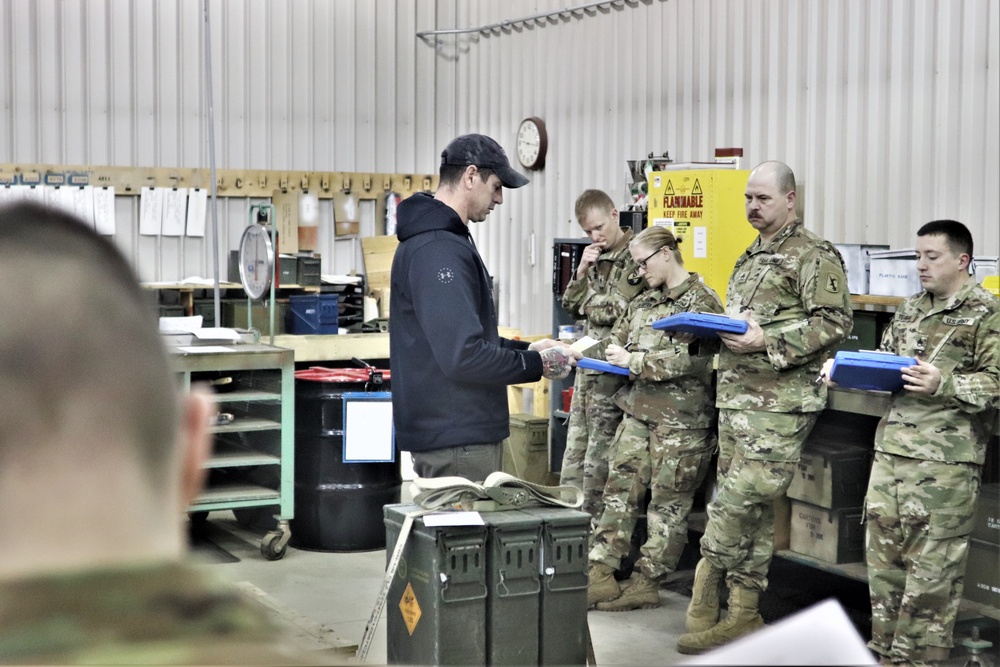 89B students complete ammunition inspection training at Fort McCoy ASP