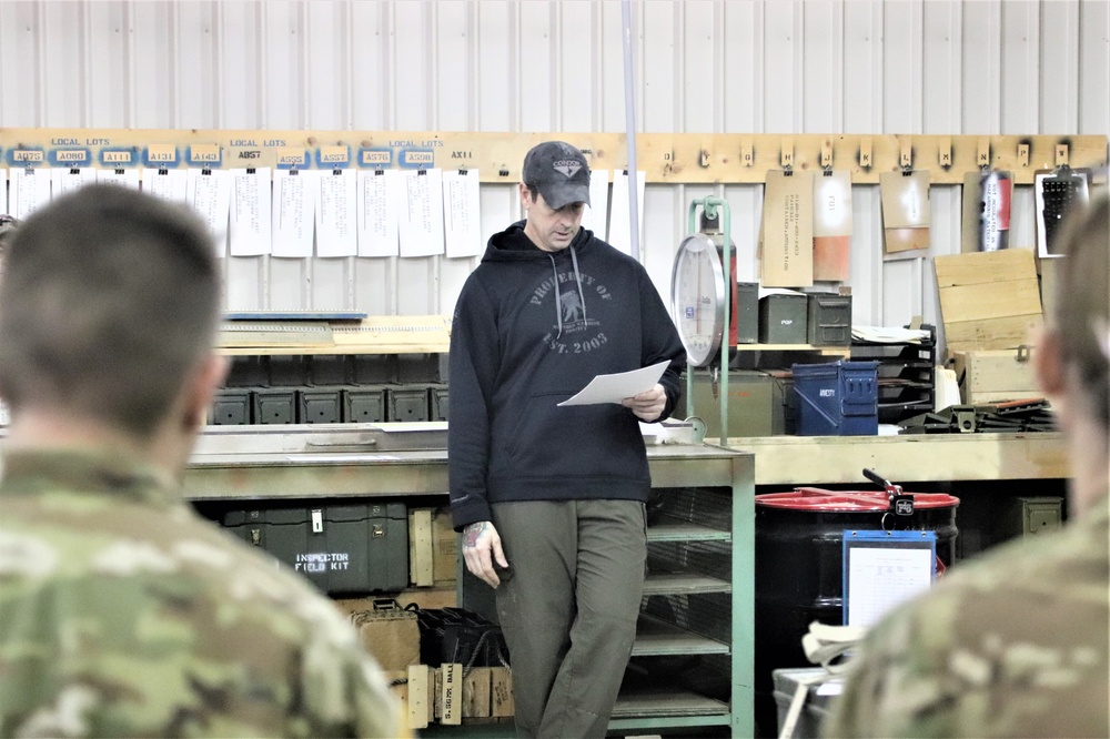 89B students complete ammunition inspection training at Fort McCoy ASP