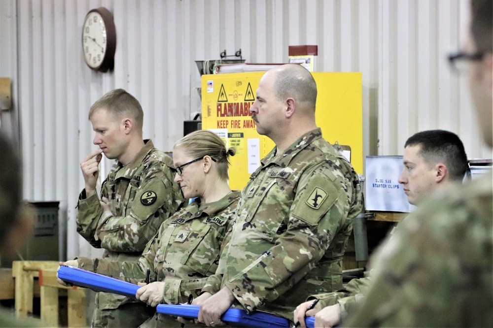 89B students complete ammunition inspection training at Fort McCoy ASP