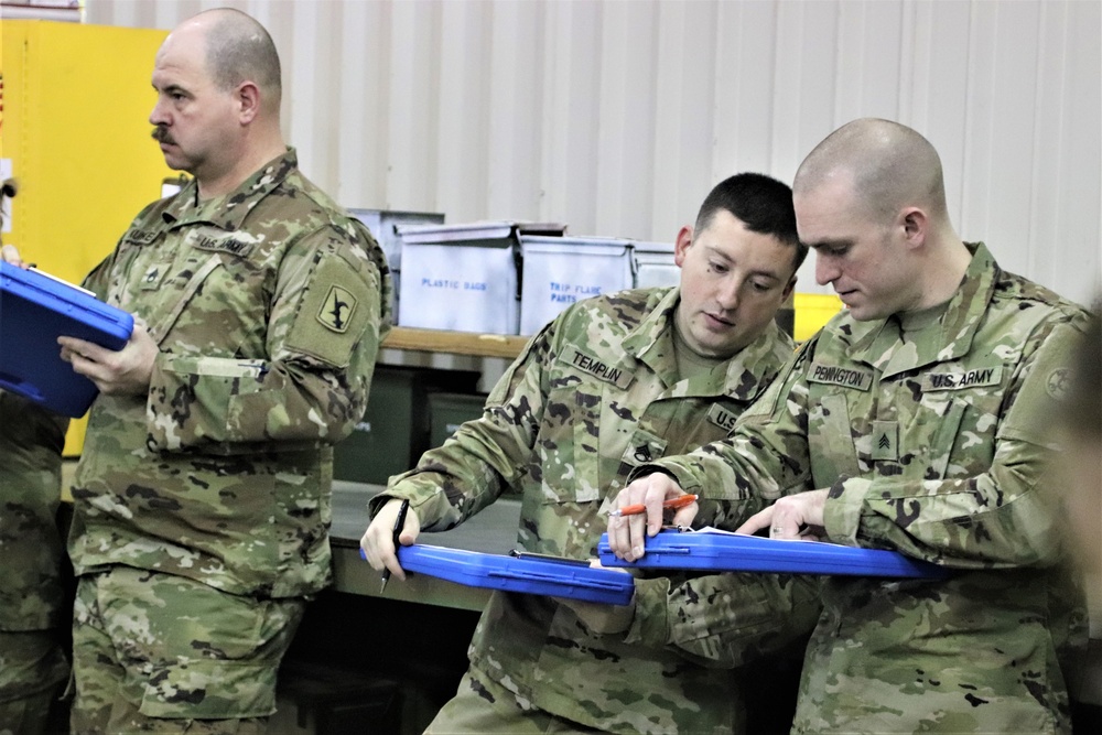 89B students complete ammunition inspection training at Fort McCoy ASP