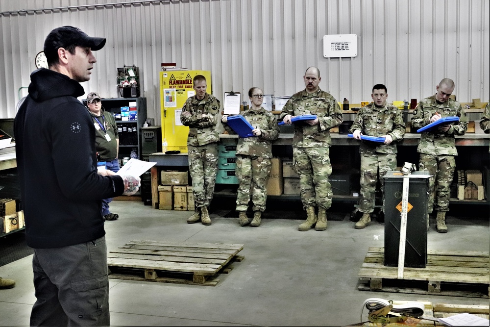 89B students complete ammunition inspection training at Fort McCoy ASP