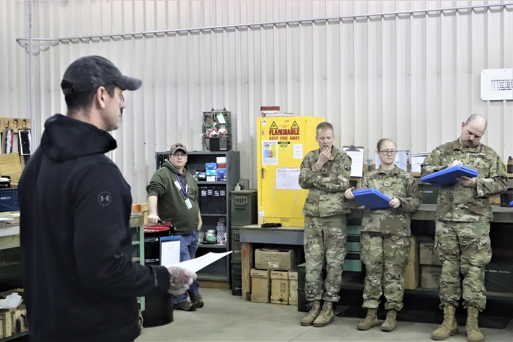 89B students complete ammunition inspection training at Fort McCoy ASP