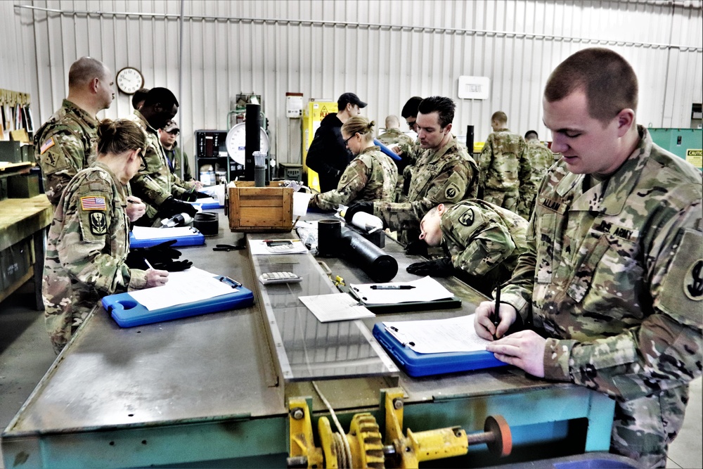 89B students complete ammunition inspection training at Fort McCoy ASP