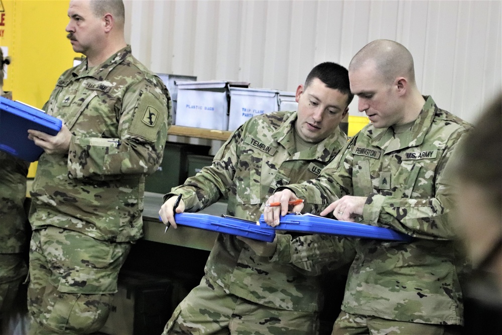 89B students complete ammunition inspection training at Fort McCoy ASP