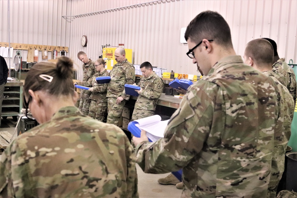 89B students complete ammunition inspection training at Fort McCoy ASP