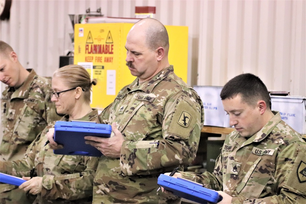 89B students complete ammunition inspection training at Fort McCoy ASP