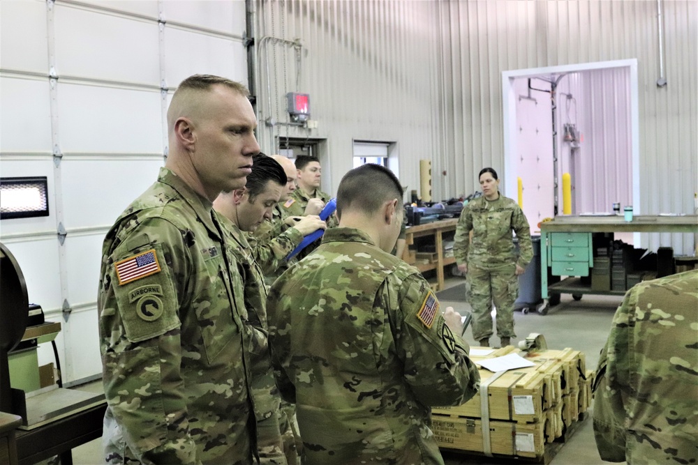 89B students complete ammunition inspection training at Fort McCoy ASP