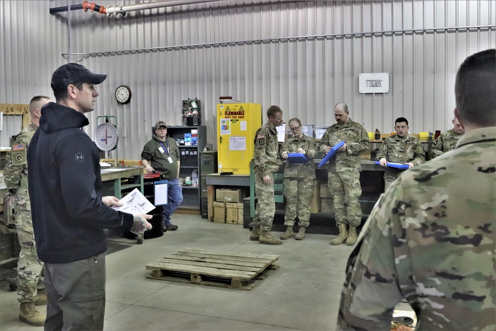 89B students complete ammunition inspection training at Fort McCoy ASP