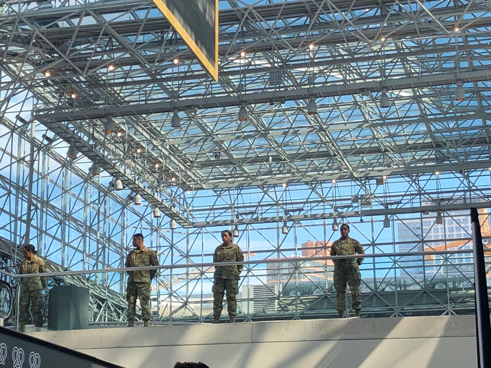 Gov press conference at Javits Center