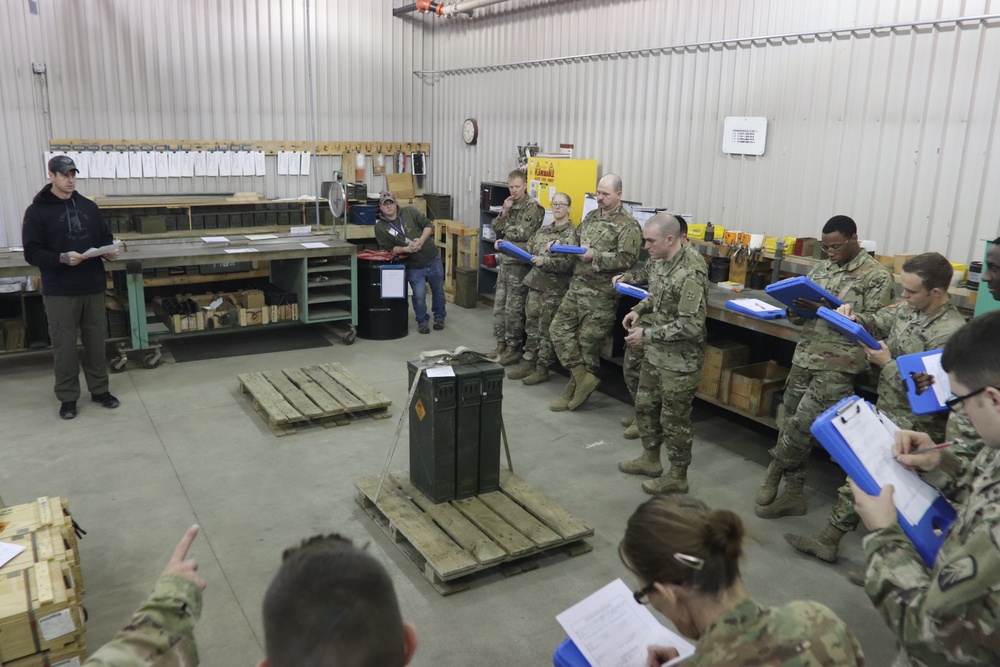 89B students complete ammunition inspection training at Fort McCoy ASP