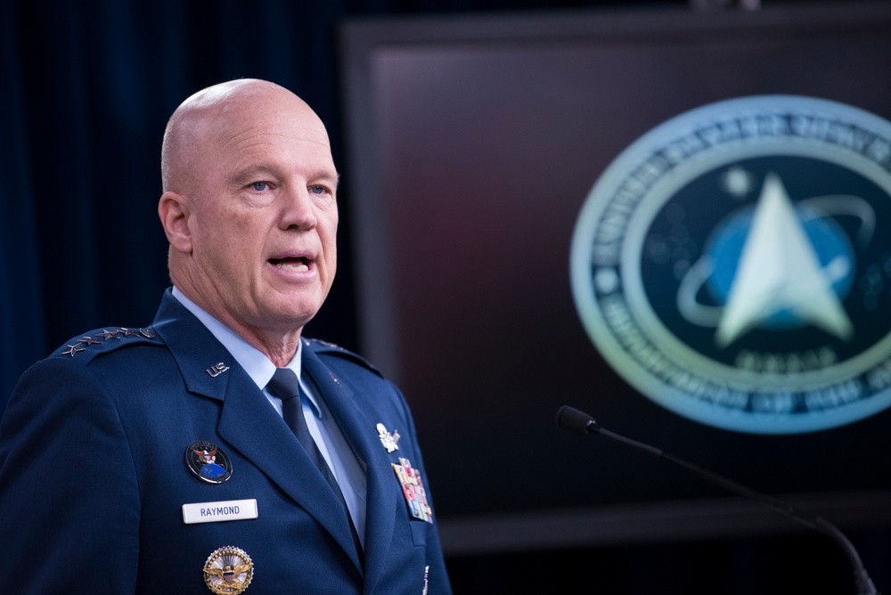 USAF Gen Raymond Briefs on Space Force, Spacecom and COVID-19