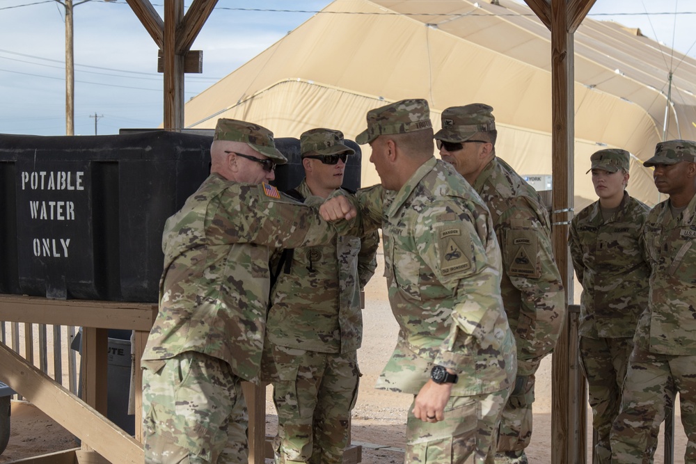 Commanding General Visits Quarantine Sites