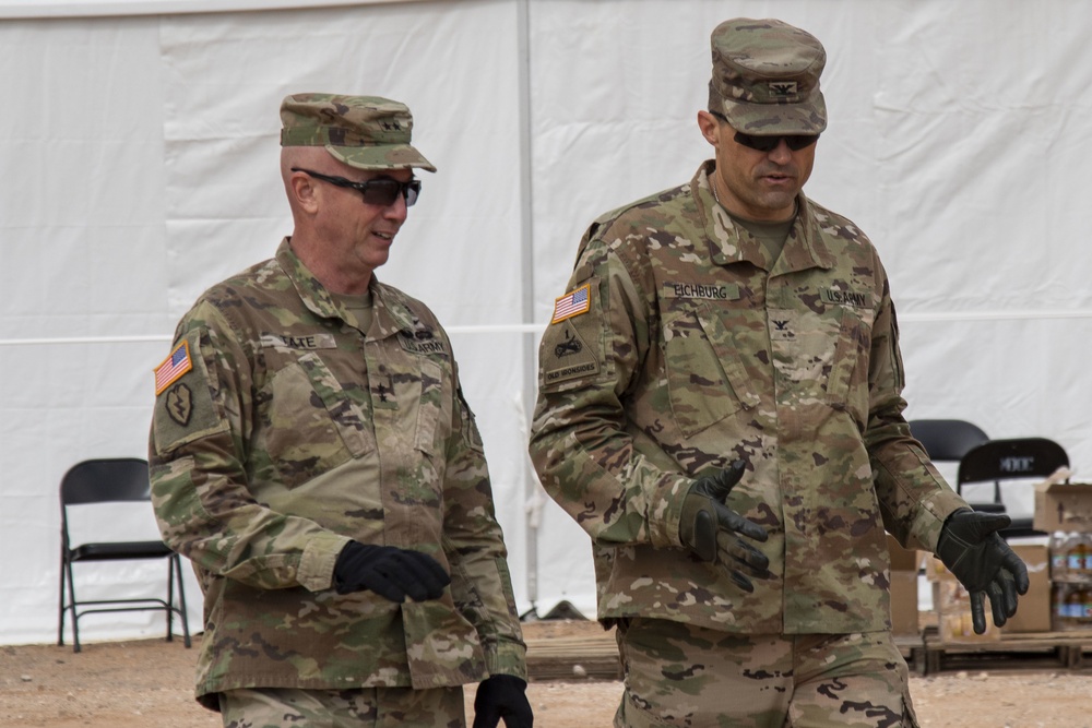 Commanding General Visits Quarantine Sites