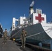 U.S. Marines with V14 support the USNS Mercy (T-AH 19) COVID-19 Response Effort Deployment