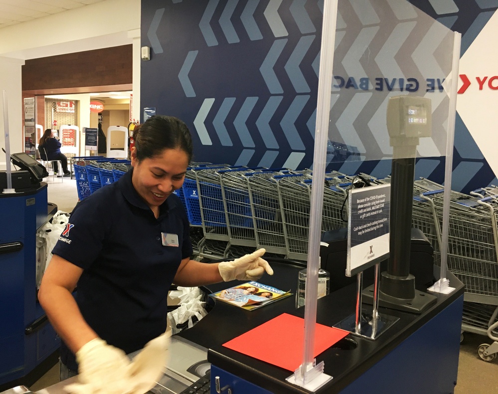 Fort Knox Exchange installs protective shields to continue serving customers safely