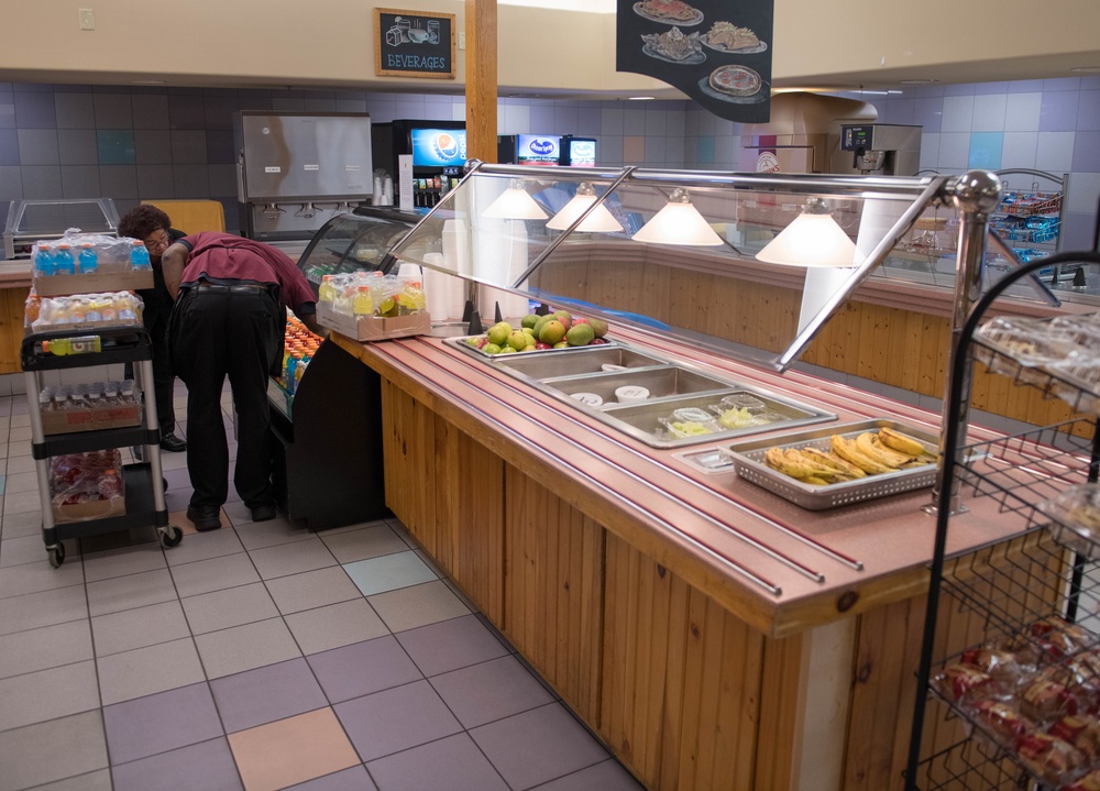 Dining facility; grab-and-go menu