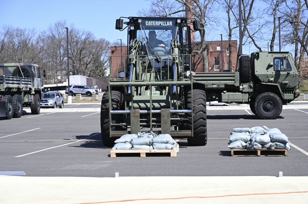 103rd Air Control Squadron builds COVID-19 testing tent