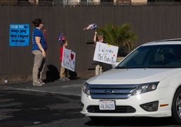 Mary Fay teachers come together to host parade for students