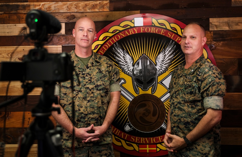 I MSB CG and Sgt Maj address MCT Marines