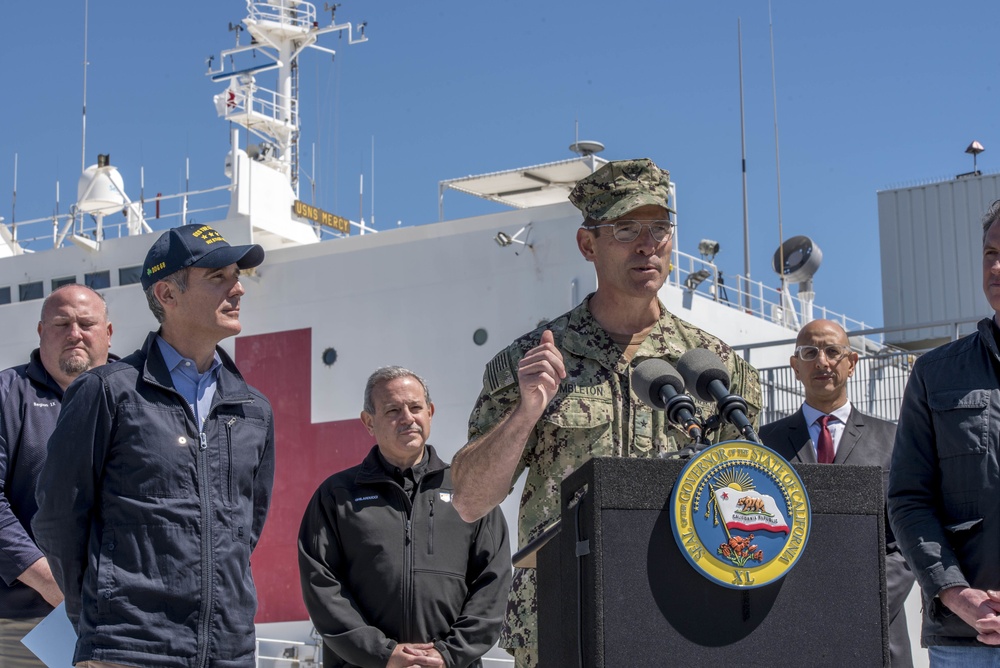 USNS Mercy Arrives in LA